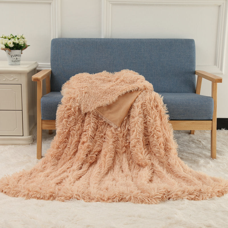 Plush Blanket Double-layer Blanket Multifunctional null