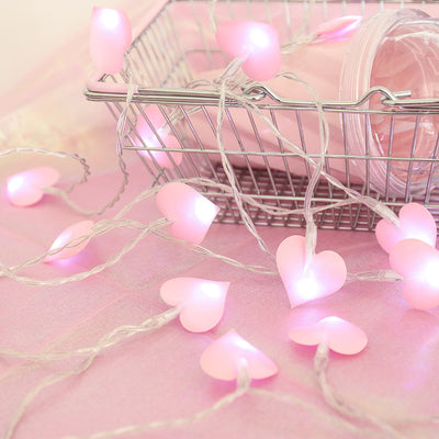 Led Lights Curtain Lights Fabric Peach Heart String Lights null