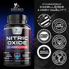 Nitric Oxide Booster Extra Strength - 3X Strength L-Arginine & Citrulline Supplement - Best Nitric Oxide Supplements for Men - Supports Muscle, Heart Health, Energy - Bottled in USA - 240 Capsules