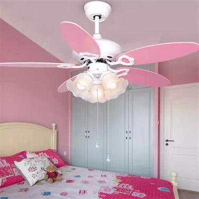 Children's Fan Lights Dining Room Ceiling Fan Lights With LED null