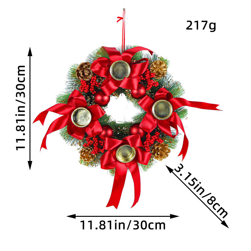 Christmas Candlestick Wreath Wedding Decoration null