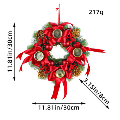 Christmas Candlestick Wreath Wedding Decoration null