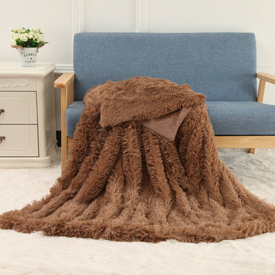 Plush Blanket Double-layer Blanket Multifunctional null