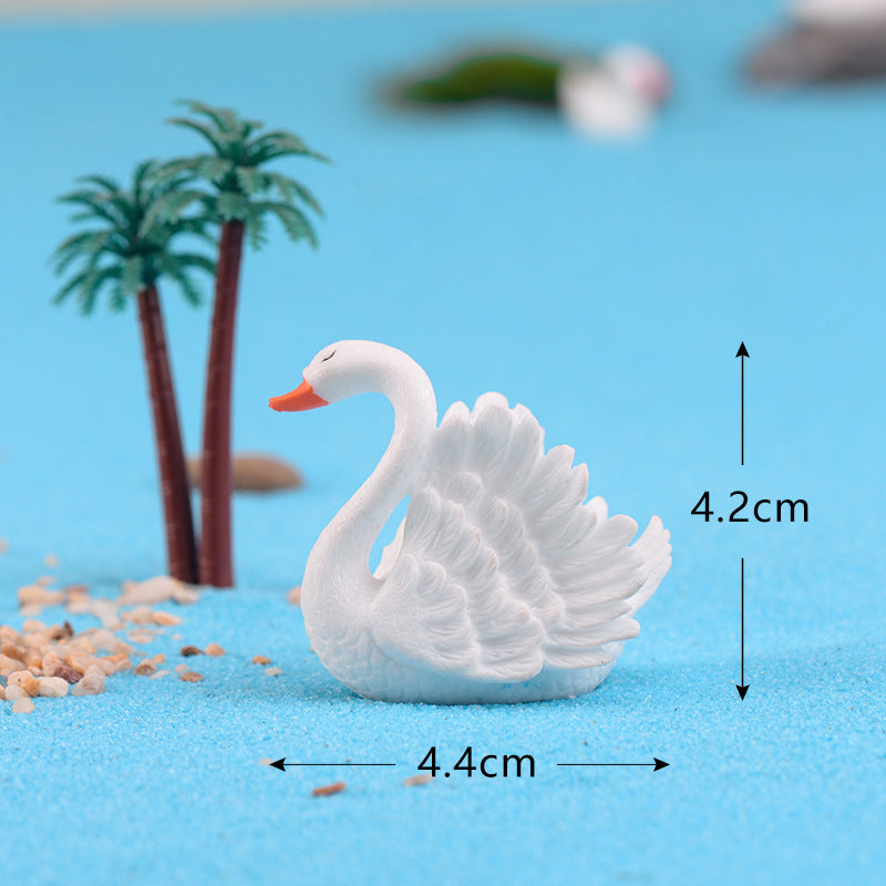 Swan Animal Ornaments Creative Bonsai Resin Ornaments null