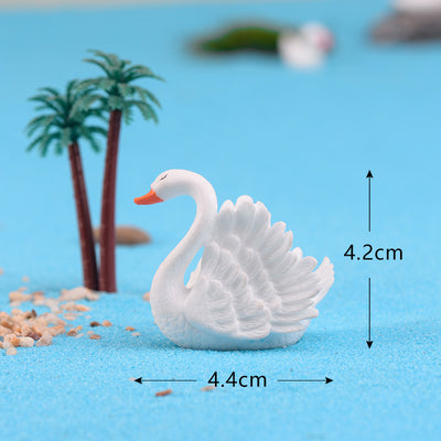 Swan Animal Ornaments Creative Bonsai Resin Ornaments null