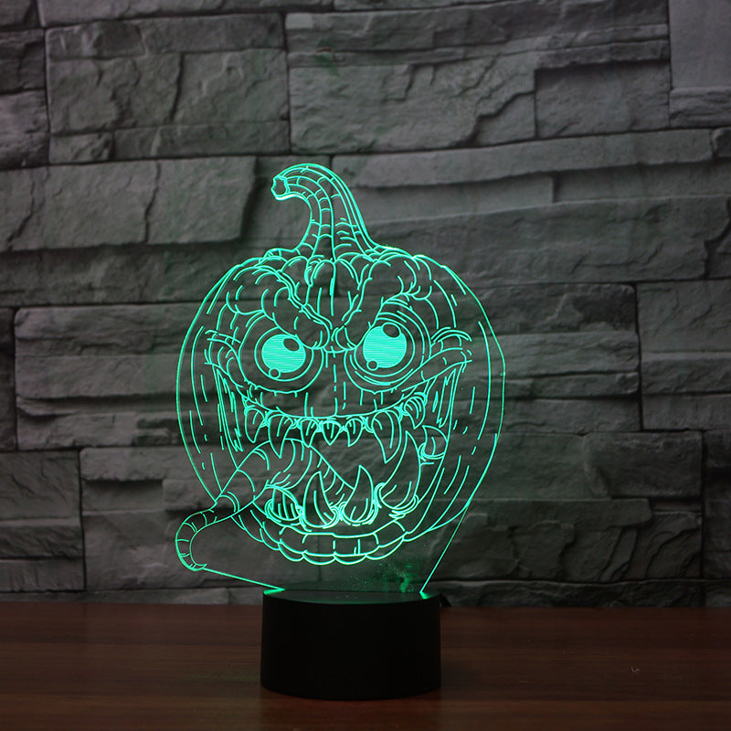 3D lights LED colorful pumpkin lights null