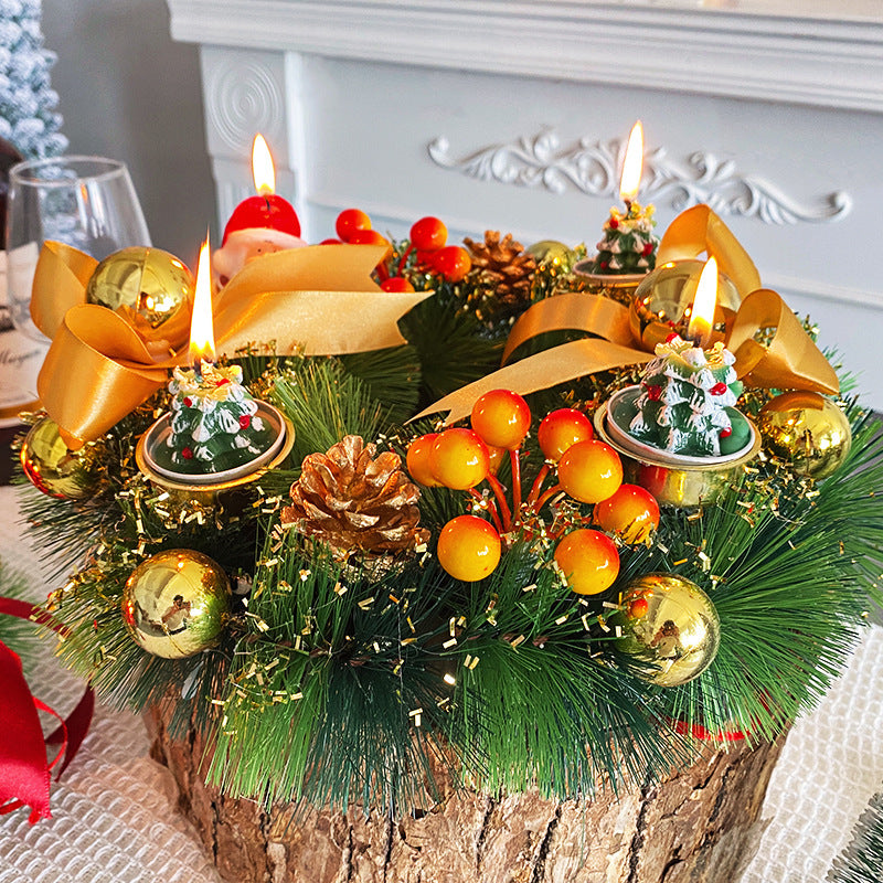 Christmas Candlestick Wreath Wedding Decoration null