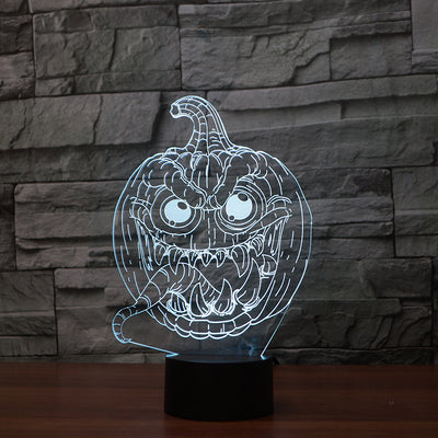 3D lights LED colorful pumpkin lights null