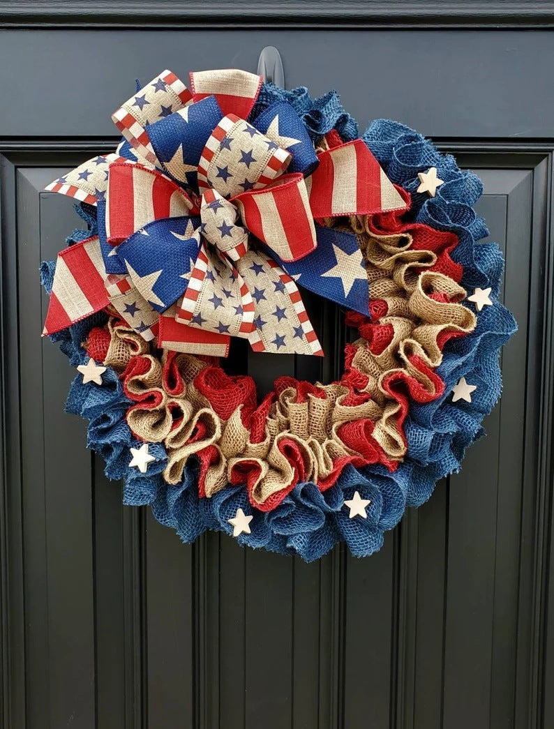 Independence Day Wreath Ornament Family null