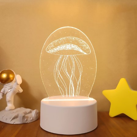 3D Lights Colorful Touch Remote Control LED Visual Lights null