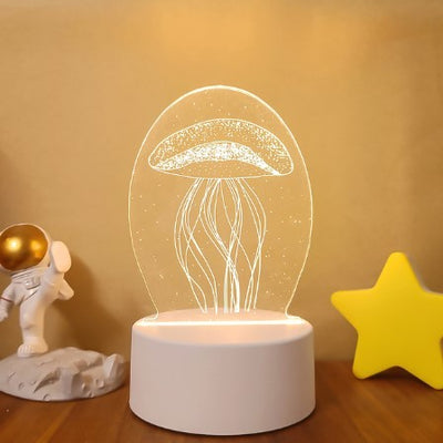 3D Lights Colorful Touch Remote Control LED Visual Lights null