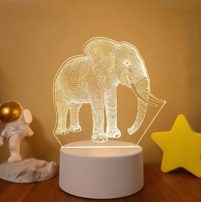 3D Lights Colorful Touch Remote Control LED Visual Lights null