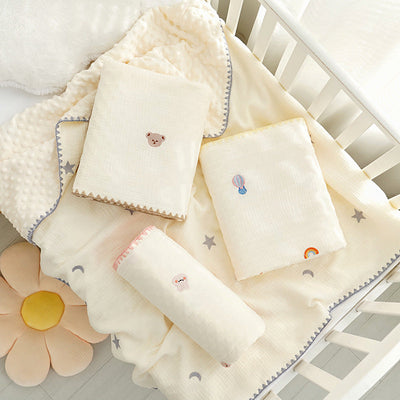 Doudou Blanket Baby Blanket Crepe Newborn Soothing Blanket null