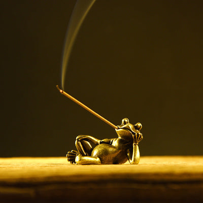 Retro Frog-shaped Ornaments Ornaments Bronze null