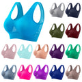 Sports Bras for Women plus Size Breathable Cool Lift up Air Bra Full Coverage Wireless Push up Bra Seamless Bralettes Sales Today Clearance Hot Pink M