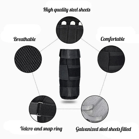 New Adjustable Ankle Weight Support Brace Strap Thickening Legs Strength Training Shock Guard Gym Fitness Gear 1-6kg Only Strap Dig Deep Fitness