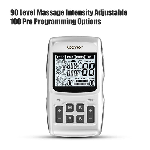 Electrostimulation Russian Wave Electric  Ems Muscle Stimulator Tens Unit Machine Professional Ems Acupenture Body Massager Dig Deep Fitness