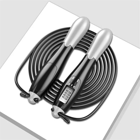 Cordless Electronic Jumping Rope Counting Speed Skipping Counter Gym Fitness Crossfit Skipping Smart Jump Rope with LCD Screen Dig Deep Fitness