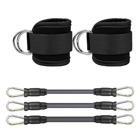 Ankle Straps Resistance Bands Set Fitness Workout Exercise Equipment Ankle Weight Yoga Elastic Fitness Band For Gym Man Woman Dig Deep Fitness