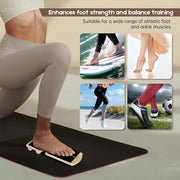 Wooden Balance Board Incline Ankle Stretcher For Ballet Single Leg Proprioception Training Anti-Slip Home Gym Dig Deep Fitness