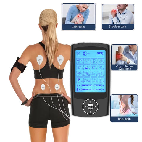 Electric EMS Muscle Stimulator 16-ModeTens Acupuncture Face BodyMassagerDigital Therapy HeraldMassage ToolElectrostimulator Dig Deep Fitness
