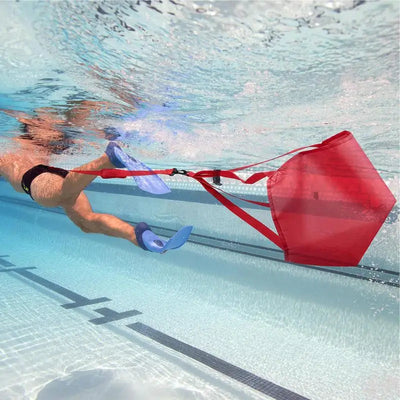 Swim Parachute Swim Resistance Belt Strength Training Exerciser Belts Drag Parachute Trainer for Children Adults Dig Deep Fitness