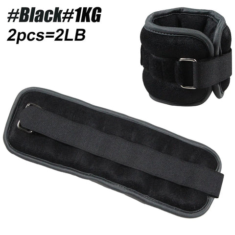 1 Pair Ankle Wrist Weights (0.25kg/0.5kg Each Pack) for Women Men, New Arm Leg Weights Set with Adjustable Straps for Exercise Dig Deep Fitness
