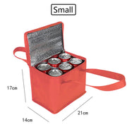 Portable Lunch Cooler Bag Folding Insulation Picnic Ice Pack Food Thermal Bag Drink Carrier Insulated Bags Food Delivery Bag Dig Deep Fitness