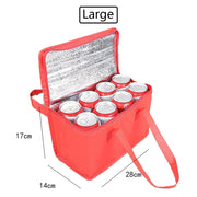 Portable Lunch Cooler Bag Folding Insulation Picnic Ice Pack Food Thermal Bag Drink Carrier Insulated Bags Food Delivery Bag Dig Deep Fitness