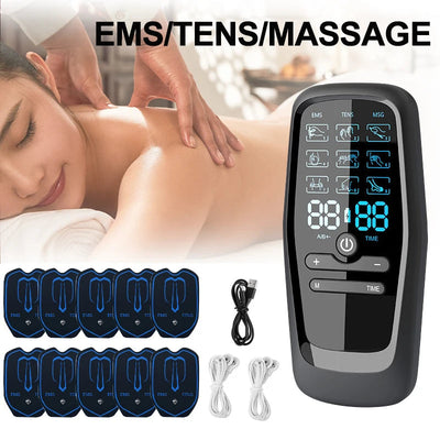Physiotherapy Tens Muscle Stimulator Electric EMS Acupuncture Body Massage Digital Therapy Slimming Machine Electro Stimulator Dig Deep Fitness