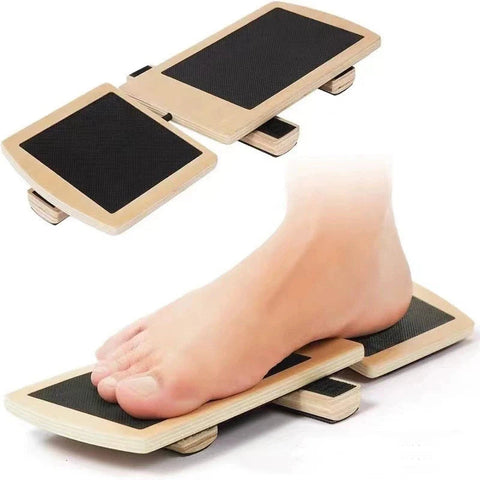 Wooden Balance Board Incline Ankle Stretcher For Ballet Single Leg Proprioception Training Anti-Slip Home Gym Dig Deep Fitness