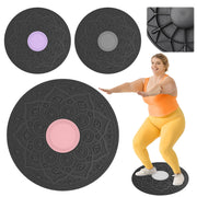 Wobble Balance Board Yoga Swing Balance Board Non-slip Balance Exerciser Stability Board for Full Body Exercise Dig Deep Fitness