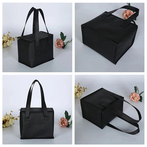 Portable Lunch Cooler Bag Folding Insulation Picnic Ice Pack Food Thermal Bag Drink Carrier Insulated Bags Food Delivery Bag Dig Deep Fitness
