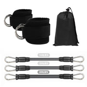 Ankle Straps Resistance Bands Set Fitness Workout Exercise Equipment Ankle Weight Yoga Elastic Fitness Band For Gym Man Woman Dig Deep Fitness