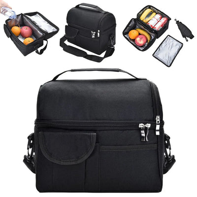 1pc Lunch Bag Large Insulated Thermal Cool Hot Food Storage Tote Box Adults Kids Portable Insulation Bag Home Bento Storage Bag Dig Deep Fitness
