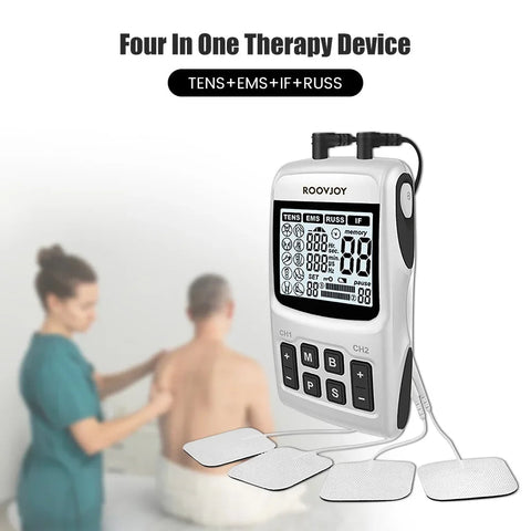 Electrostimulation Russian Wave Electric  Ems Muscle Stimulator Tens Unit Machine Professional Ems Acupenture Body Massager Dig Deep Fitness