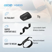 GEOID Armband Heart Rate Monitor HS800 HRM Fitness Tracker HR Sensor HS500 Chest Strap Exercise Cycling Sport Yoga Accessories Dig Deep Fitness