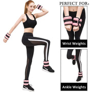 1 Pair Ankle Wrist Weights (0.25kg/0.5kg Each Pack) for Women Men, New Arm Leg Weights Set with Adjustable Straps for Exercise Dig Deep Fitness