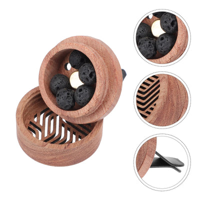 Aroma Diffuser Essential Oil Car Diffuser Wooden Carved Aromatherapy Diffuser Car Vent Clip Car Air Freshener Rituals perfume Dig Deep Fitness