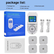 New Electric Tens Muscle Stimulator Ems Acupuncture Face Body Massager Digital Therapy Herald Massage Tool Electrostimulator Dig Deep Fitness