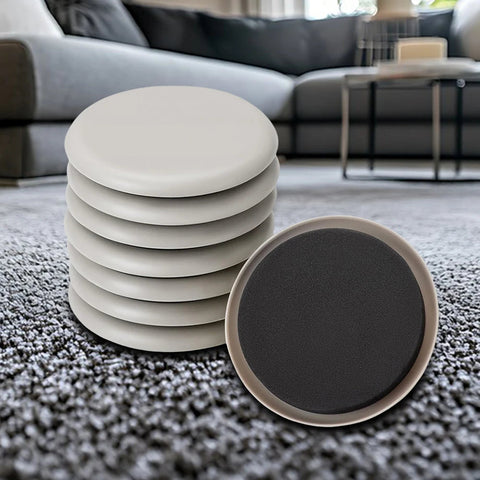 8Pcs Furniture Sliders Furniture Gliders Movers Self-Adhesive Heavy Duty Furniture Movers for Carpet & Hardwood Floors Dig Deep Fitness