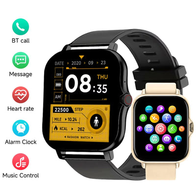 Smart Fitness Tracker Watch for Android/iOS - IP68, Heart Rate/Blood Oxygen/Sleep Monitoring, 8 Sports Modes, Breath Training Dig Deep Fitness