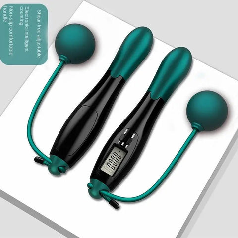 Cordless Electronic Jumping Rope Counting Speed Skipping Counter Gym Fitness Crossfit Skipping Smart Jump Rope with LCD Screen Dig Deep Fitness