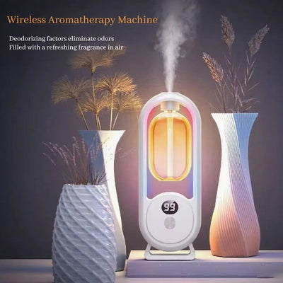 Digital Aromatherapy Diffuser with Mood Light 1000mAh Auto Spray 5 Modes Timer Humidifier for Sleep Essential Oil Diffuser 50ml Dig Deep Fitness