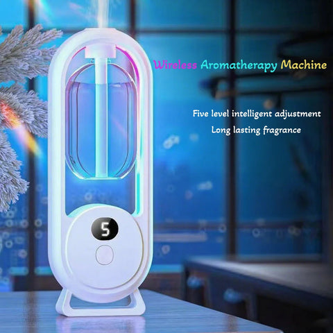 Digital Aromatherapy Diffuser with Mood Light 1000mAh Auto Spray 5 Modes Timer Humidifier for Sleep Essential Oil Diffuser 50ml Dig Deep Fitness