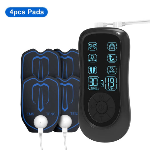 Electric TENS Muscle Stimulator EMS Acupuncture Body Massage Physiotherapy Digital Therapy Slimming Machine Electrostimulator Dig Deep Fitness