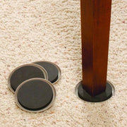 4Pc Furniture Sliders Leg Pads For Carpet Heavy Duty Furniture Slider Movers Gliders Moving Anti-abrasion Floor Protector Mat Dig Deep Fitness