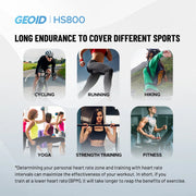 GEOID Armband Heart Rate Monitor HS800 HRM Fitness Tracker HR Sensor HS500 Chest Strap Exercise Cycling Sport Yoga Accessories Dig Deep Fitness