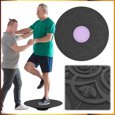 Wobble Balance Board Yoga Swing Balance Board Non-slip Balance Exerciser Stability Board for Full Body Exercise Dig Deep Fitness