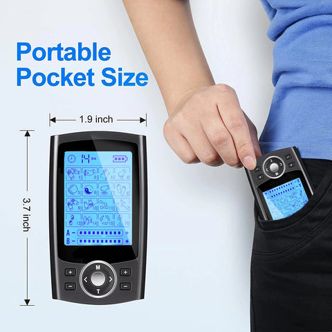 Electric EMS Muscle Stimulator 16-ModeTens Acupuncture Face BodyMassagerDigital Therapy HeraldMassage ToolElectrostimulator Dig Deep Fitness